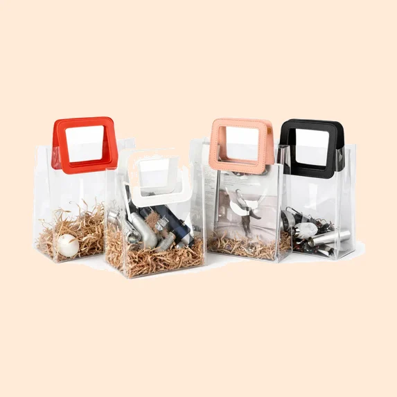 Clear Bag With Square Handle