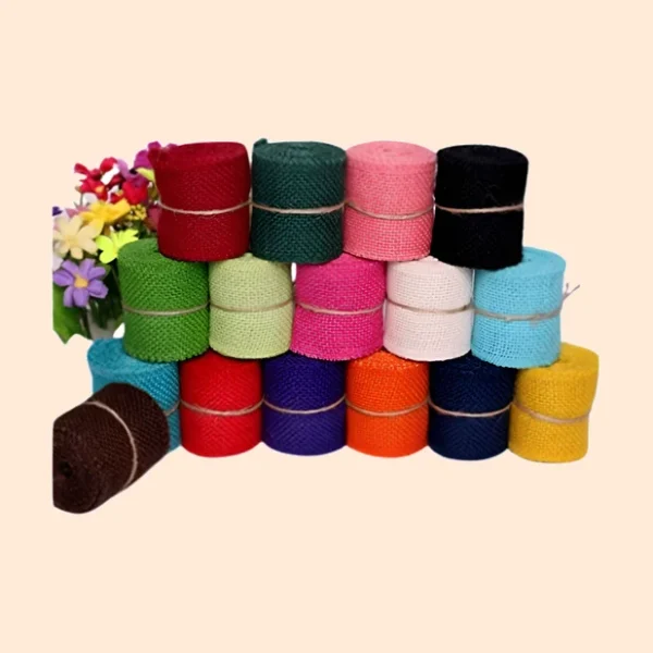 Colored Jute Ribbon (6 cm)