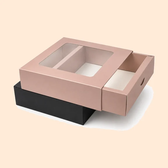Drawer Box With PVC Window