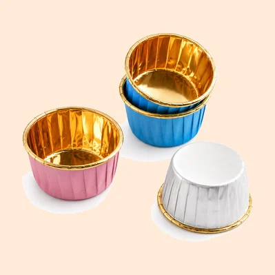 Mixed Color Foil Cake Cups