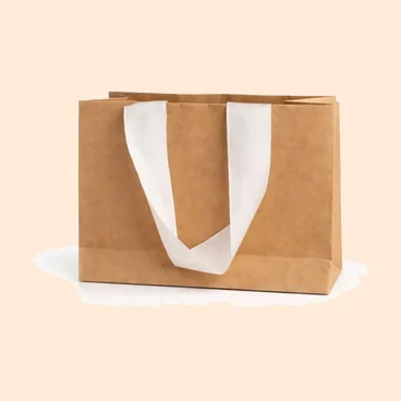 Paper Bag With Ribbon Handle