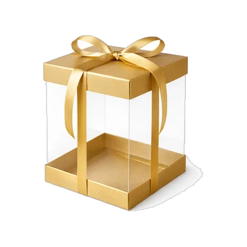 PVC Box With Button & Ribbon