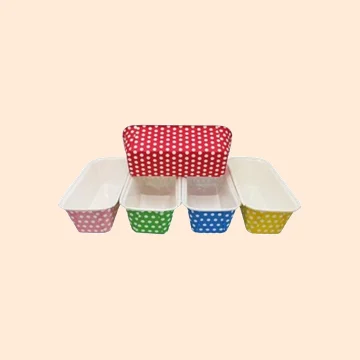 Rectangular Paper Cake Cups