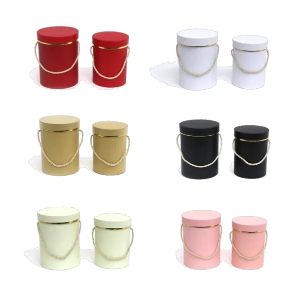 Round Flower Bucket With Handle