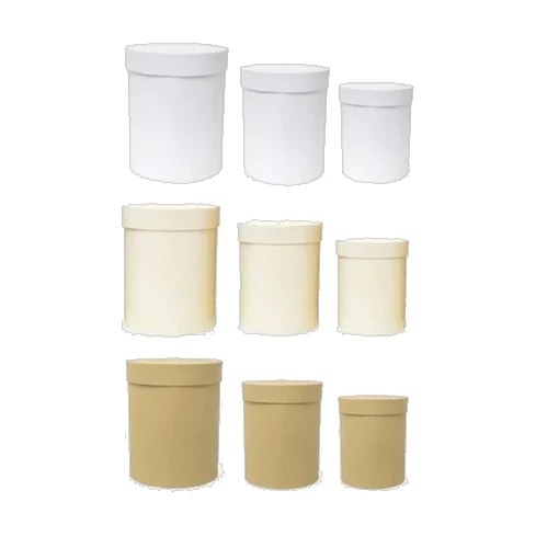 Tall Round Box With Lid